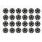 Set of 24 Rustic Brown Cast Iron Western Star Drawer Pulls Knobs